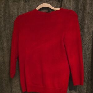 Talbots Vibrant Red Crew Neck Sweater